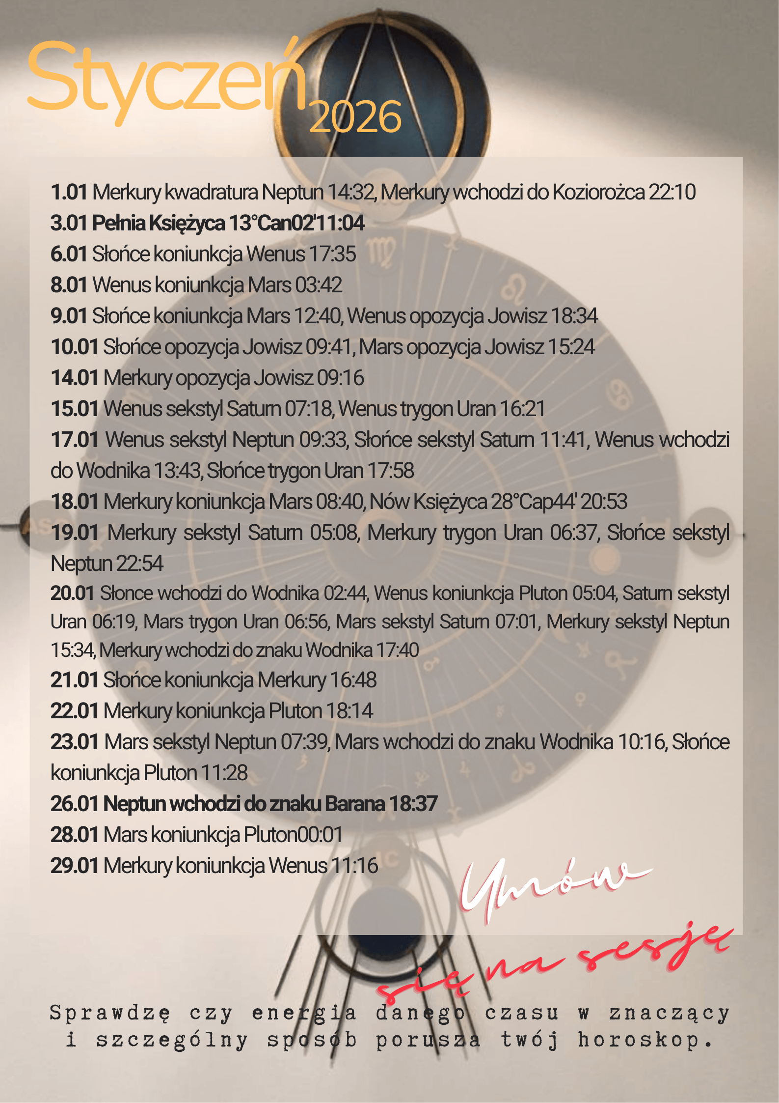 astrologiczny rozklad nieba