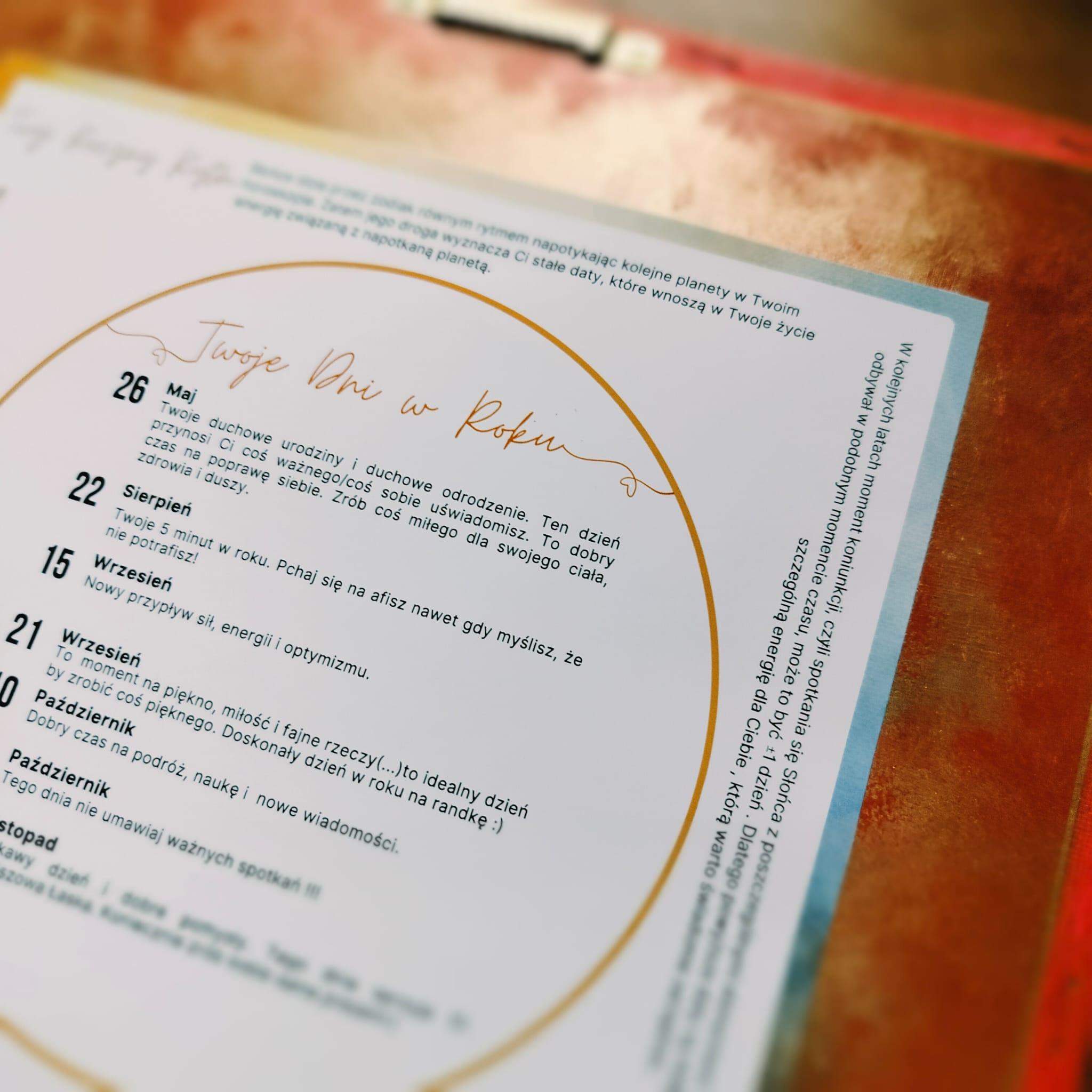 Tył obrazu zaklejony ozdobnym papierem z nadrukowanym opisem