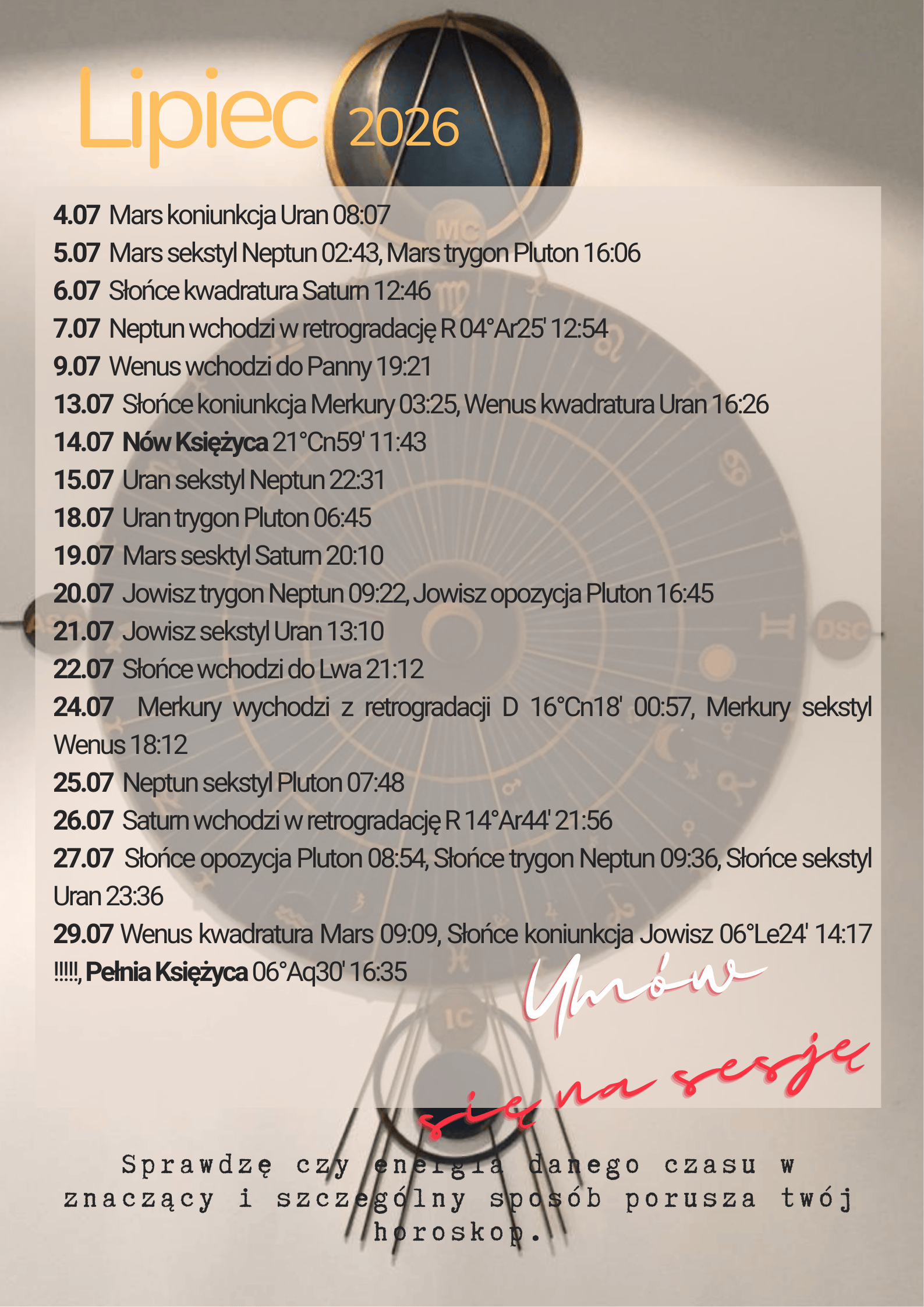 astrologiczny rozklad nieba